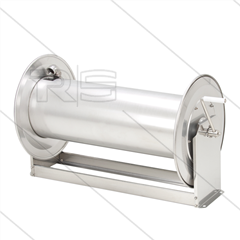 STKi2-80/12 - Haspel - RVS - max 200 Bar - Slang: 3/8" 250m - 1/2" 130m - Aansluiting: 2 x 1/2" bi - inclusief swivel