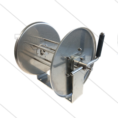 STKi2 Mini - 20/10 - Haspel - RVS - max 300 Bar - Slang: 5/16" 20m - Aansluiting: 2 x 3/8" bi - inclusief swivel