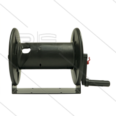 T47 - Haspel - kunststof - 40m - 250 Bar - slang: 3/8" - 3/8" bu - RVS swivel en steun