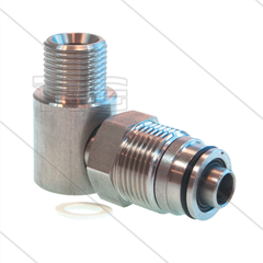 Swivel - haaks - Ramex - RVS303 - 3/4" bu x 1/2" bu - 250 Bar - NW10 - 90°C - Viton + EPDM