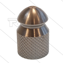 Rioolnozzle - 0.045 - 3x naar achter - 1/4" bi - RVS