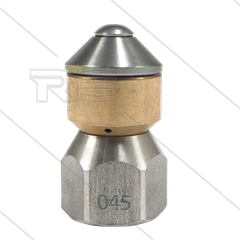 Roterende nozzle - 0.045 - 4x naar achter - Ø18mm - 1/8" bi