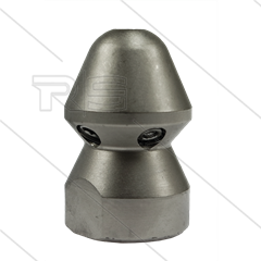 RU30 - Rioolnozzle - 0.300 - 1 x 1,50mm + 6 x 1,25mm - 300 Bar - max 160°C - 3/4" bi - vernikkeld