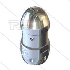 RR-TS50 - Rioolnozzle - 0.500 - 6 x 1,50 mm + 2 x 1,00mm + 2 x 1,50mm - 300 Bar - max 160°C - 1"bi