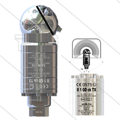 A42R-316 - 360° ATEX - tankreiniger - FDA / NSF approved - 40 tot 140 Bar - 35 tot 45 l/min