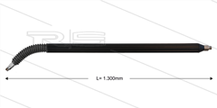Isolatiedeel - L=1300mm - voor F-LAN Flex-Brush borstellans inclusief swivel