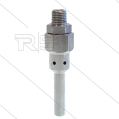 Verlengde nozzlestabilisator voor EG-nozzle - L=93mm - zonder nozzle - 1/8" NPT bu