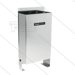 Borstelbak - RVS - vloer- of wandmontage - met Ø50mm afvoer