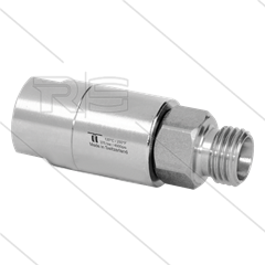 DGS Swivel - recht - 2 lagers - 3/8" bi x M14x1,5 bu - 275 Bar - NW6 - 30 tpm - max 120°C