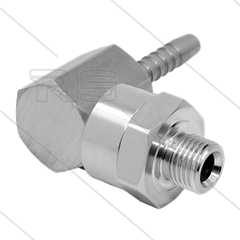 DGK Swivel haaks - 1 lager - 1/4" bu x 3/8" perspilaar - 275 Bar - NW6.4 - 30 tpm - max 120°C