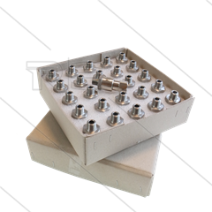 DGV Swivel - Box inhoud 25 stuks - recht - 1 lager - 1/4" bi x 1/4" bu conische draad - 275 Bar - NW6