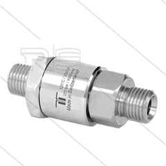 DGV Swivel - recht - 1 lager - 2 x 1/4" bu - 275bar - NW6 - 30 tpm - max 120°C - Afdichting NBR