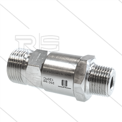 DGV Swivel - recht - 1 lager - 3/8" bu x M22x1,5 bu  - 275 Bar - NW6 - 30 tpm - max 120°C