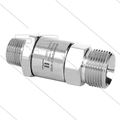 DGV Swivel - recht - 1 lager - 3/8" bu x M22x1,5 bu - 275 Bar - NW6 - 30 tpm - max 120°C