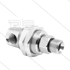 DGGI Swivel - haaks - plaatmontage - 3 lagers - 1/4" bi x 3/8" bu - 275 Bar - NW6 - 1000 tpm bij