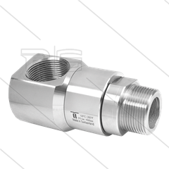 DGE Swivel - haaks - 1 lager - 1 1/2" bi BSP x 1 1/2" bu BSPT conische draad - 200 Bar - NW36 - 30 tpm - max 120°C