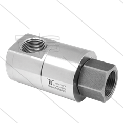 DGE Swivel - haaks - 1 lager - 2 x 1 1/4" bi - 200 Bar - NW28 - 30 tpm - max 120°C