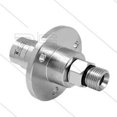 DGF Swivel - recht - met flens - 3 lagers - 3/8" bi x 3/8" bu - 275 Bar - NW9 - 1000 tpm bij max 30°