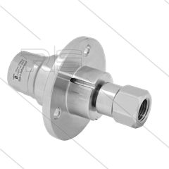 DXF Swivel - recht - met flens - 3 lagers - 2 x 3/8" bi - 170 Bar - NW6 - 2000 tpm - max 120°C