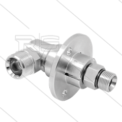 DXF Swivel - haaks - met flens - 3 lagers - M22x1,5 bu x 3/8" bu - 170 Bar - NW6 - 2000 tpm