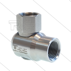 WDEI Swivel - haaks - 1 lager - 2 x 1/2" bi - 400 Bar - NW11 - 30 tpm- max 120°C