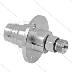DYF Swivel - recht - met flens - 3 lagers - 3/8" bi x 3/8" bu - 275 Bar - NW6 - 2000 tpm