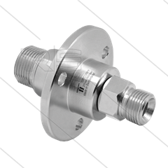 DYF Swivel - recht - met flens - 3 lagers - M22x1,5 bu x 3/8" bu - 275 Bar - NW6 - 2000 tpm