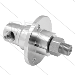 DYF Swivel - haaks - met flens - 3 lagers - 1/4" bi x 3/8" bu - 275 Bar - NW6 - 2000 tpm