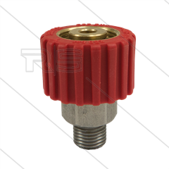 M22x1,5 - DKS - Wartel Rood - 1 lager - 250 Bar - NW6 - 30 tpm - max 120°C - 1/4" bu