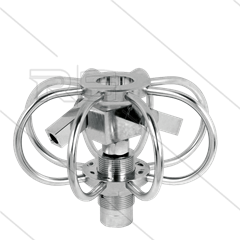 TYR-2s - Buizenreiniger - Ø75mm - RVS - 275 Bar - max 120°C - 2 verstelbare rotorarmen - nozzles