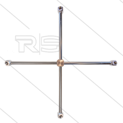 Rotorarm - TKA-4W4 - Ø200/200mm - 275 Bar - 3/8" bi - nozzle's 4 x 1/4" bi