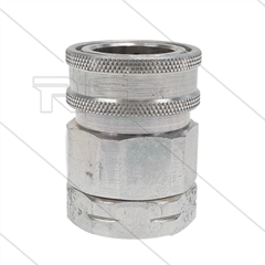 Snap-Tite - koppeling - met klep - staal - 448 Bar - 1/4" bi