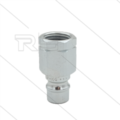 Snap-Tite - nippel - met klep - staal - 448 Bar - 1/4" bi