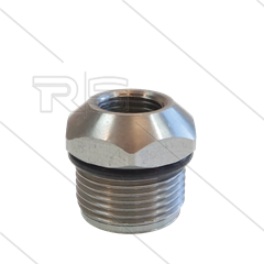 Aansluitdeel met O-ring nozzlebeschermer ST72 schuimlans - in 1/4" bi x uit M22x1,5 bu