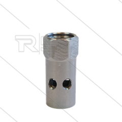 Huis luchtinjektor voor RP72 lans - 2 x 1/4" bi - RVS