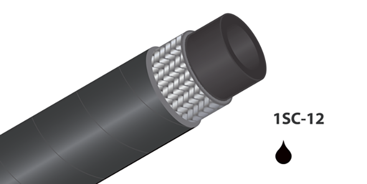 1SC-12 - (1/2") - Zwart