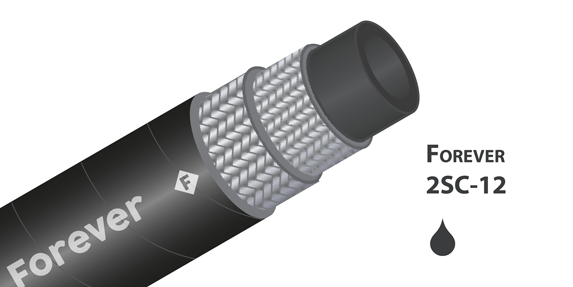 2SCX-12 - (1/2") - Forever - Zwart